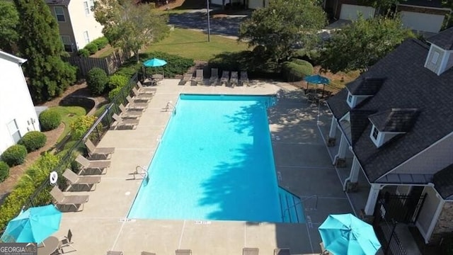 441 Mountain View Ln, Woodstock, GA 30188 - pool with a patio