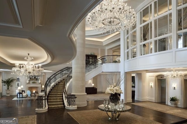 common area with stairway