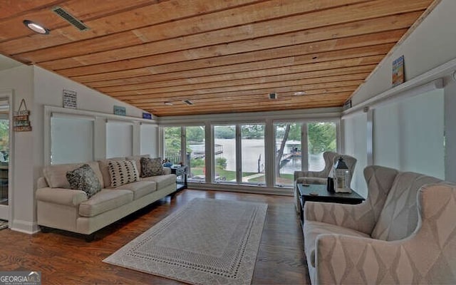 sunroom featuring visible vents and a healthy amount of sunlight
