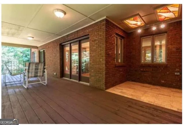 5325 Pheasant Run, Stone Mountain, GA 30087 - wooden deck with a porch
