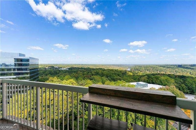 3300 Windy Ridge Parkway SE Unit 1401, Atlanta, GA 30339 - balcony with a view of trees