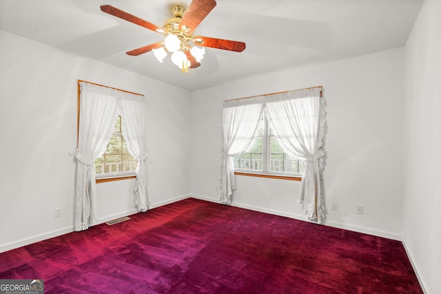 2421 Settlers Ridge Rd, Hiawassee, GA 30546 - unfurnished room featuring ceiling fan and carpet flooring