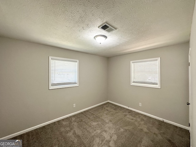 6507 Jackie Ln, Austell, GA 30106 - unfurnished room with a textured ceiling, visible vents, a wealth of natural light, and carpet