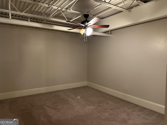 315 N Main St Unit 200, Madison, GA 30650 - carpeted empty room with a ceiling fan and baseboards