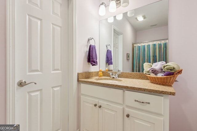 bathroom featuring vanity