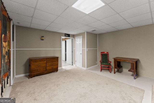 115 Rabbit Run, Dawsonville, GA 30534 - sitting room featuring carpet floors and a drop ceiling