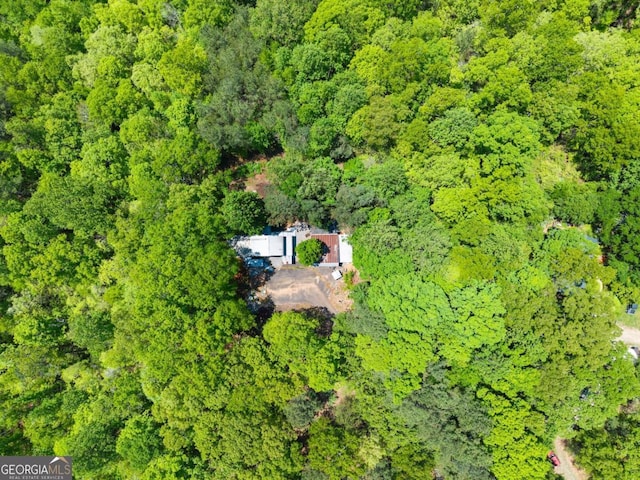 115 Rabbit Run, Dawsonville, GA 30534 - drone / aerial view with a forest view