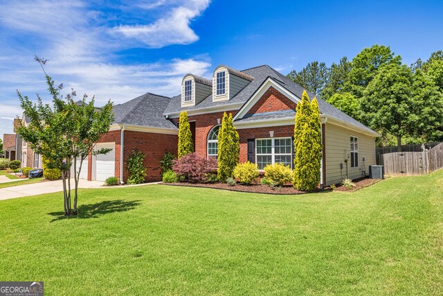 view of front of house featuring an attached garage, brick siding, and concrete driveway