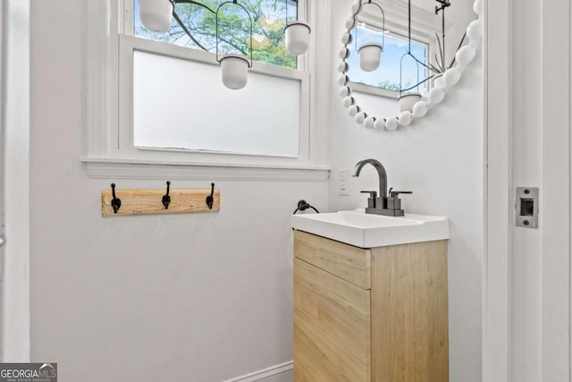bathroom featuring vanity