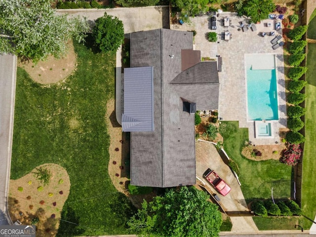 drone / aerial view