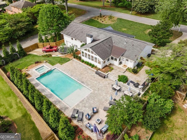bird's eye view
