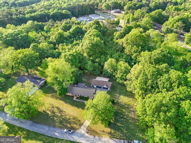 115 Linda Way, Fayetteville, GA 30215 - birds eye view of property featuring a wooded view