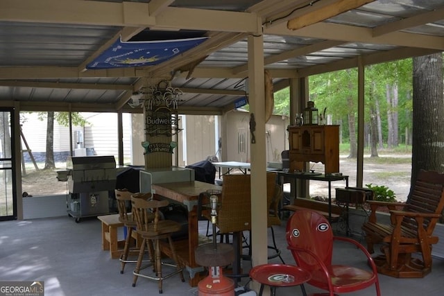 view of sunroom / solarium