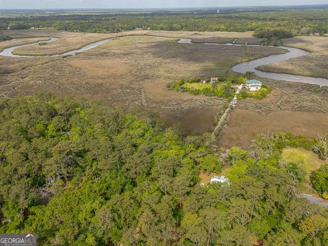 aerial view with a rural view and a forest view