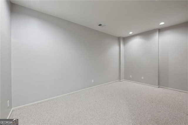 1294 Fernwood Cir NE, Brookhaven, GA 30319 - carpeted empty room with recessed lighting, baseboards, and visible vents
