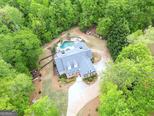 drone / aerial view