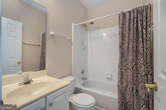 5 Renfroe Ct, Decatur, GA 30030 - full bath with toilet, shower / tub combo with curtain, and vanity