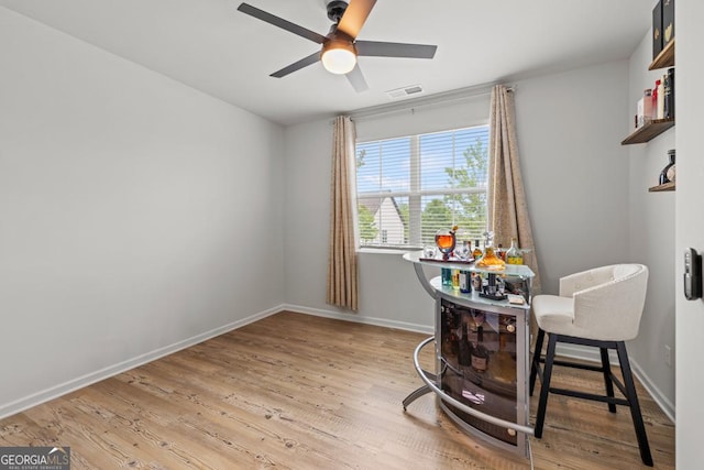 181 Sweet Briar Way, Homer, GA 30547 - dining space featuring ceiling fan and wood finished floors