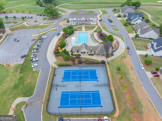 181 Sweet Briar Way, Homer, GA 30547 - bird's eye view of a pool area and a local golf course