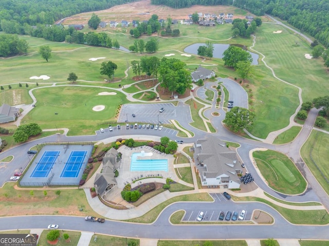 181 Sweet Briar Way, Homer, GA 30547 - aerial view of property's location featuring a large body of water and a golf club