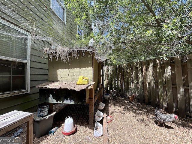exterior space with fence