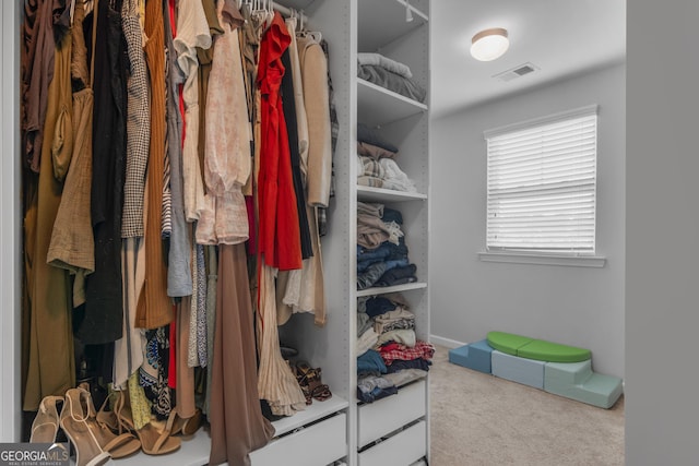 234 Lakepointe Dr, Savannah, GA 31407 - spacious closet featuring visible vents and carpet flooring