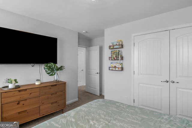 234 Lakepointe Dr, Savannah, GA 31407 - carpeted bedroom featuring a closet and baseboards