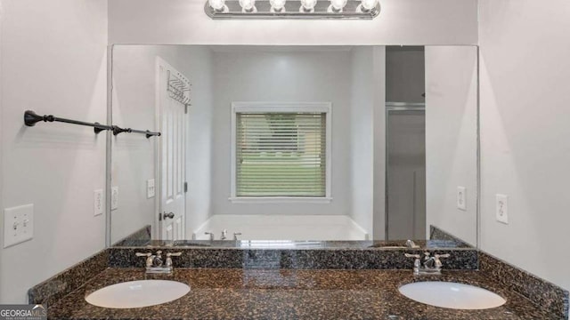 full bathroom featuring vanity