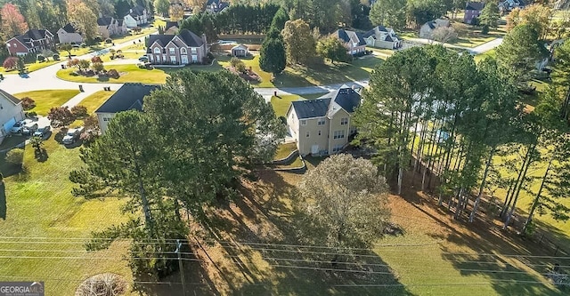 drone / aerial view featuring a residential view