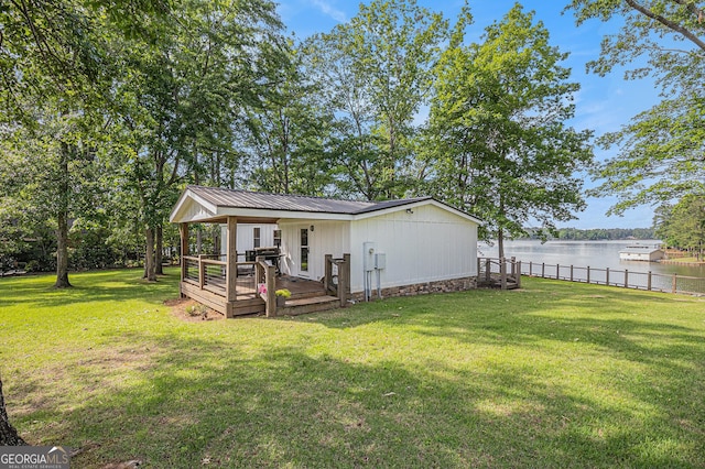 370 David Williams, Sparta, GA 31087 - exterior space with fence and a deck with water view