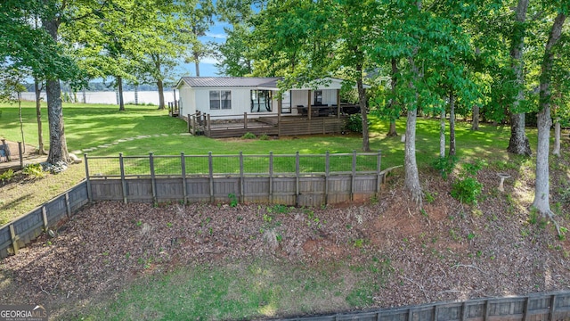 370 David Williams, Sparta, GA 31087 - view of yard with fence private yard and a deck
