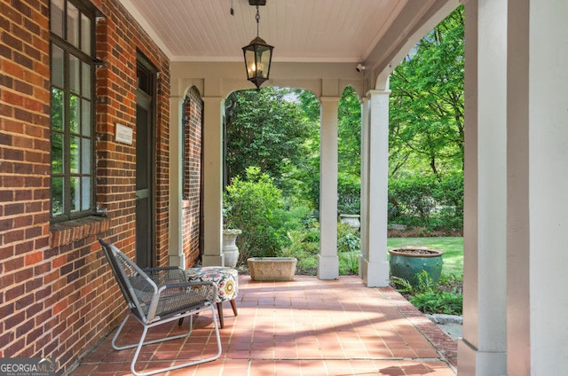 26 Clarendon Ave, Avondale Estates, GA 30002 - view of patio with a porch