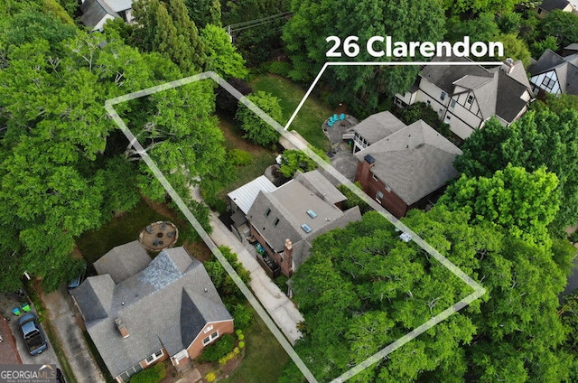 26 Clarendon Ave, Avondale Estates, GA 30002 - bird's eye view with a residential view