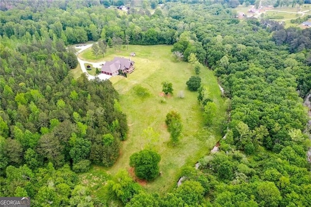 1101 N Flat Rock Rd, Douglasville, GA 30134 - bird's eye view featuring a forest view