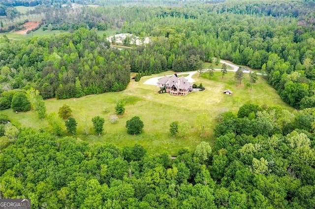 1101 N Flat Rock Rd, Douglasville, GA 30134 - drone / aerial view featuring a view of trees