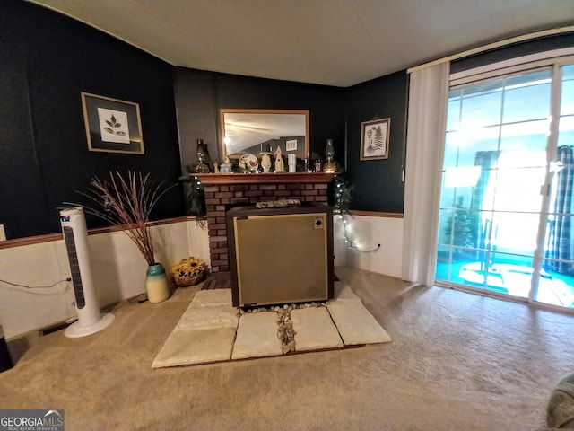 328 Kelly Creek Rd, Waco, GA 30182 - bathroom with a fireplace