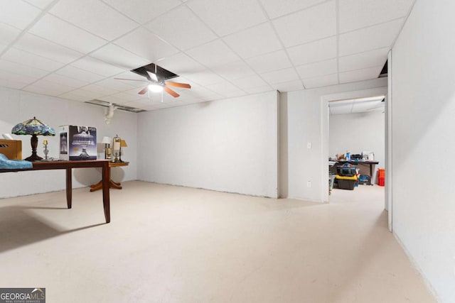 4572 Mulberry Fields Ln, Auburn, GA 30011 - office area featuring a drop ceiling