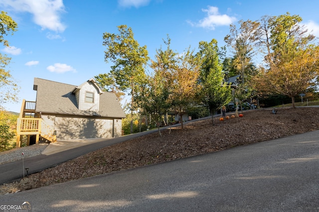 709 Laurel Creek Trl, Blue Ridge, GA 30513 - view of home's exterior featuring stairs and concrete driveway