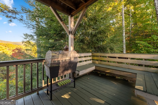 709 Laurel Creek Trl, Blue Ridge, GA 30513 - view of wooden terrace