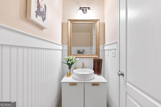 bathroom with vanity