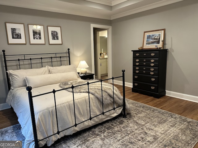 20 Wagon Trl, Mansfield, GA 30055 - bedroom with baseboards, ornamental molding, and wood finished floors