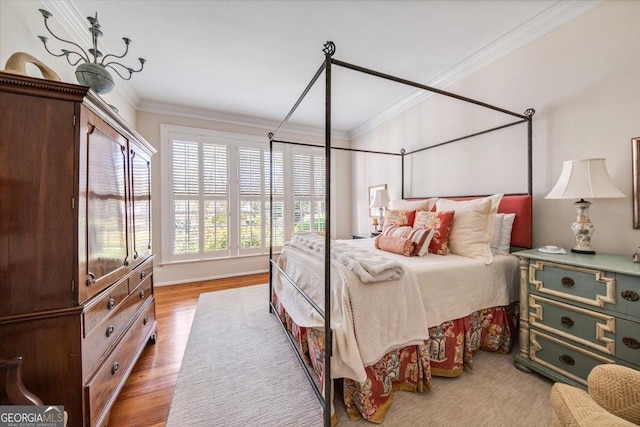 2727 Ingleside Ave, Macon, GA 31204 - bedroom with crown molding and wood finished floors