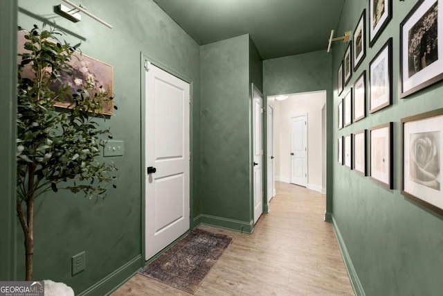 188 Lookout Way, Dallas, GA 30132 - corridor featuring baseboards and light wood-style flooring