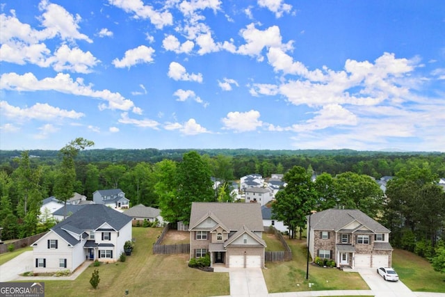 188 Lookout Way, Dallas, GA 30132 - drone / aerial view featuring a view of trees and a residential view