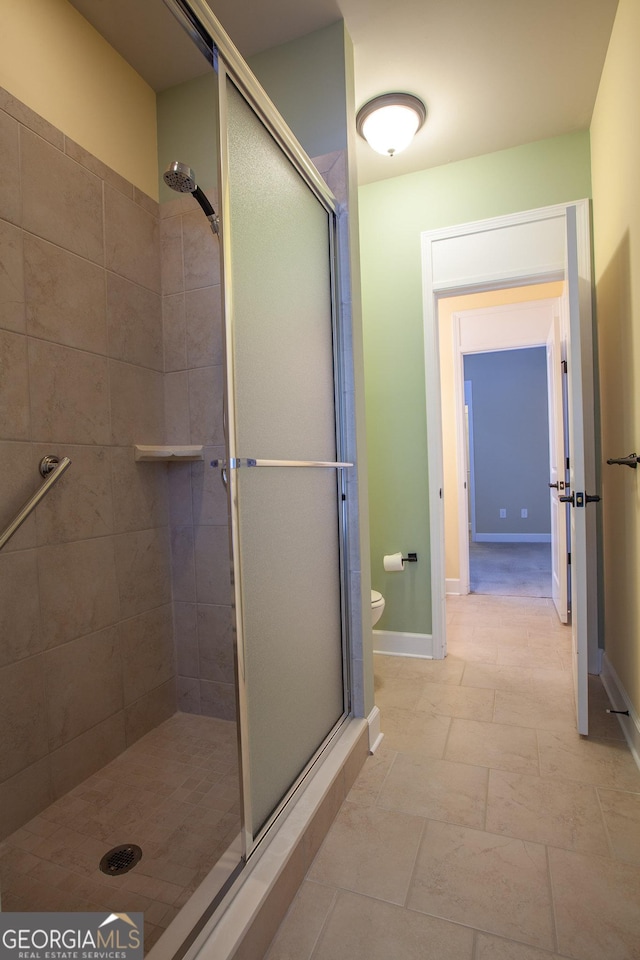 3508 Blue Spruce Ct SW, Gainesville, GA 30504 - bathroom with a shower stall and toilet