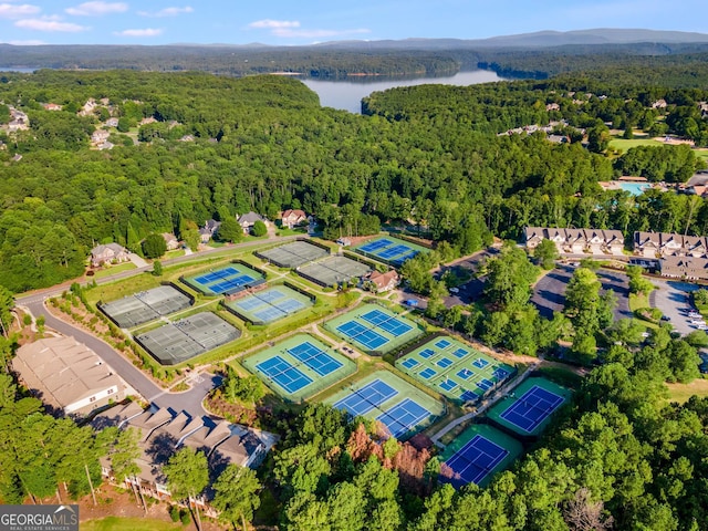 679 Gold Valley Pass, Canton, GA 30114 - bird's eye view featuring a view of trees and a water view