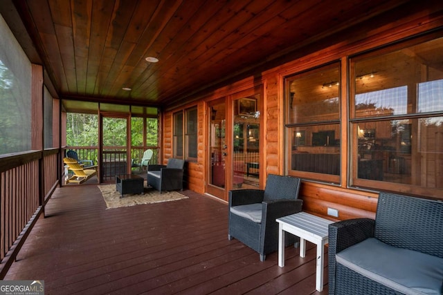 433 Spruce Cir, Mineral Bluff, GA 30559 - view of sunroom