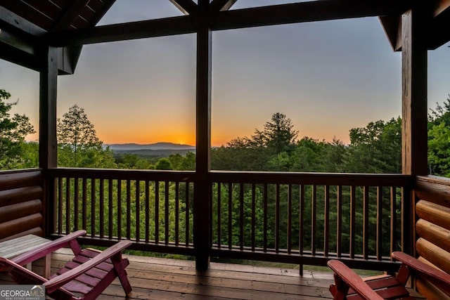 433 Spruce Cir, Mineral Bluff, GA 30559 - view of deck