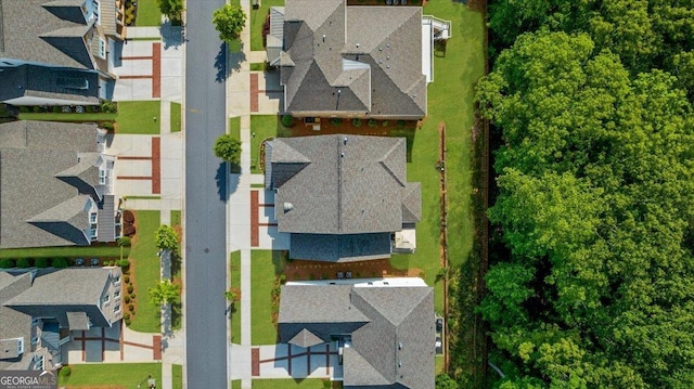 aerial perspective of suburban area