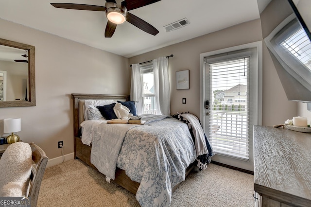 6413 Maple Park Ln, Hoschton, GA 30548 - bedroom featuring baseboards, multiple windows, carpet floors, and visible vents